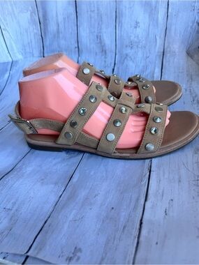 UGG Australia Zariah Studded Bling Latte gladiator sandals in beige suede